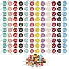 120Pcs 12 Colors Golden Plated Alloy Charms ENAM-SZ0001-64W-1