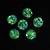 Luminous Handmade Enamel Gold Sand Glass Beads Strands LAMP-U004-08C-1