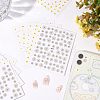 Olycraft 10 Sheets 5 Style PET Nail Art Stickers MRMJ-OC0003-08-5