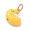 Alloy Enamel Pendants AL-CBA68FA-01A-G-2