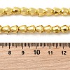 Electroplate Glass Beads Strands EGLA-F166-08-5