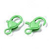Spray Painted Eco-Friendly Alloy Lobster Claw Clasps PALLOY-T080-04-NR-4