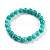Dyed Natural Jade Beads Stretch Bracelets BJEW-J183-B-16-1