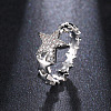 Star Brass Micro Pave Clear Cubic Zirconia Finger Rings for Women FS-WGB2D32-01-1