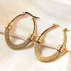 201 Stainless Steel Hoop Earrings EJEW-Q026-15G-B-2