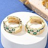 Brass Micro Pave Cubic Zirconia Hoop Earrings EJEW-H152-01B-G-2