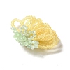 Glass Beads Braided Flower Cabochons GLAA-F120-01B-3