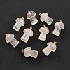 Natural Quartz Crystal Pendants G-M380-C11-P-1