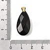 Natural Obsidian Pendants G-C282-02E-3