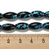 Spray Painted Synthetic Turquoise Beads Strands G-E617-B07-01A-5