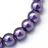 Baking Painted Pearlized Glass Pearl Round Bead Strands HY-Q003-10mm-59-2