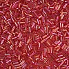 Tube AB-Color Plated Glass Bugle Beads SEED-R011-165B-2