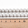 Baking Painted Pearlized Glass Pearl Bead Strands HY-N002-8mm-B05-5