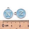 Platinum Plated Alloy Enamel Charms ENAM-S118-04N-P-3