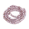 Electroplate Opaque Glass Beads Strands EGLA-Q139-01A-C06-2
