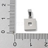 Ion Plating(IP) 304 Stainless Steel Micro Pave Cubic Zirconia Pendants STAS-Z107-06P-02-3