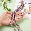 Yilisi 3Strands 3 Style Natural Amethyst Beads Strands G-YS0001-14-13