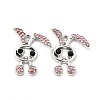 Alloy Rhinestone Pendants ALRI-K048-05C-2