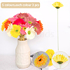 WADORN 15Pcs 5 Colors Cloth & Flocking Artificial Chrysanthemum Flower FIND-WR0001-79-5