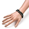 Natural Tiger Eye(Dyed) Beads Stretch Bracelets Set BJEW-JB06653-03-8
