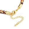 4MM Braided Nylon Cord Bracelets FIND-A057-01G-20-2