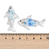 10Pcs Transparent Luminous Acrylic Pendants TACR-FP0001-02C-4