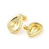 Rack Plating Brass Stud Earring EJEW-C078-05C-G-1