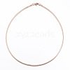 Casual Style 304 Stainless Steel Snake Chain Choker Necklaces STAS-O037-05RG-1