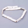 Natural White Shell Beads Strands BSHE-P026-31-2