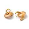Handmade Natural Topaz Jade Dangle Hoop Earrings EJEW-JE04577-01-4