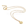 Alloy Rhinestone Pendant Necklaces X-NJEW-JN02968-2