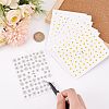 Olycraft 10 Sheets 5 Style PET Nail Art Stickers MRMJ-OC0003-08-3