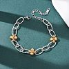 201 Stainless Steel Chain Bracelets BJEW-P378-01A-A-2