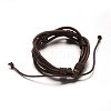 Adjustable Leather Cord Braided Multi-Strand Bracelets BJEW-M169-05-2