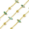 Handmade Faceted Natural Amazonite Beaded Chains CHC-L050-02G-08-1