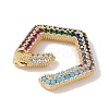 Rack Plating Brass Micro Pave Cubic Zirconia Spring Gate Rings Clasps KK-NH0002-12G-02-2