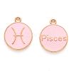 Alloy Enamel Pendants X-ENAM-S124-01A-09H-1