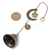 Iron Bell Pendant Decoration HJEW-JM02486-3