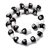 Handmade Evil Eye Lampwork Beads Strands LAMP-S069-01B-2