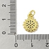 Real 18K Gold Plated Brass Pave Cubic Zirconia Pendants KK-M283-09B-02-3