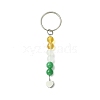 2Pcs Natural Gemstone Keychain KEYC-JKC01172-4