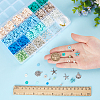 SUNNYCLUE DIY Ocean Theme Synthetic Howlite Stretch Bracelet Making Kit DIY-SC0025-02-3