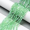 Transparent Electroplate Glass Beads Strands EGLA-A039-T4mm-A24-4