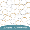 DICOSMETIC 120Pcs 2 Colors Brass Linking Rings KK-DC0002-69-3