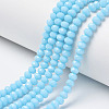 Opaque Solid Color Glass Beads Strands EGLA-A034-P2mm-D08-1