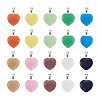 Cheriswelry 20Pcs 10 Colors Cat Eye Pendants G-CW0001-10-2