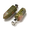 Natural Unakite Pendants G-Z067-07P-20-2