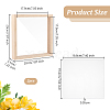 Wooden Picture Frame with Transparent Acrylic Blank Sheet AJEW-WH0528-27-2