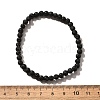Natural Lava Rock Round Beads Stretch Bracelets BJEW-G550-07-4mm-7