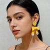 Handmade Polymer Clay & 304 Stainless Steel Stud Dangle Earrings WG2B9E4-01-3